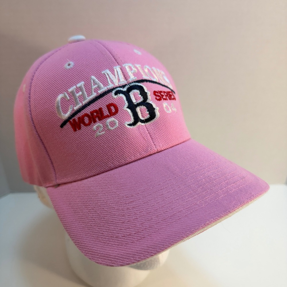 Boston Red Sox 2004 World Series Champions Pink Baseball Cap Hat One Size